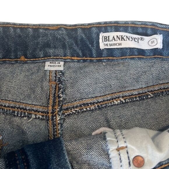 Blank NYC The Barrow Vintage High-Rise Distressed Cut Off Denim Shorts Sz 31 NWT - Picture 7 of 10